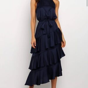 Petal and Pup Navy Dress 12